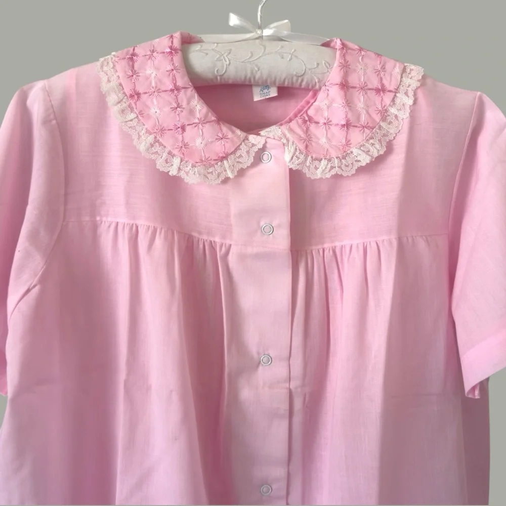 vintage 60s Katz Snap Coat & Shift set robe & gown size medium - Picture 5 of 15